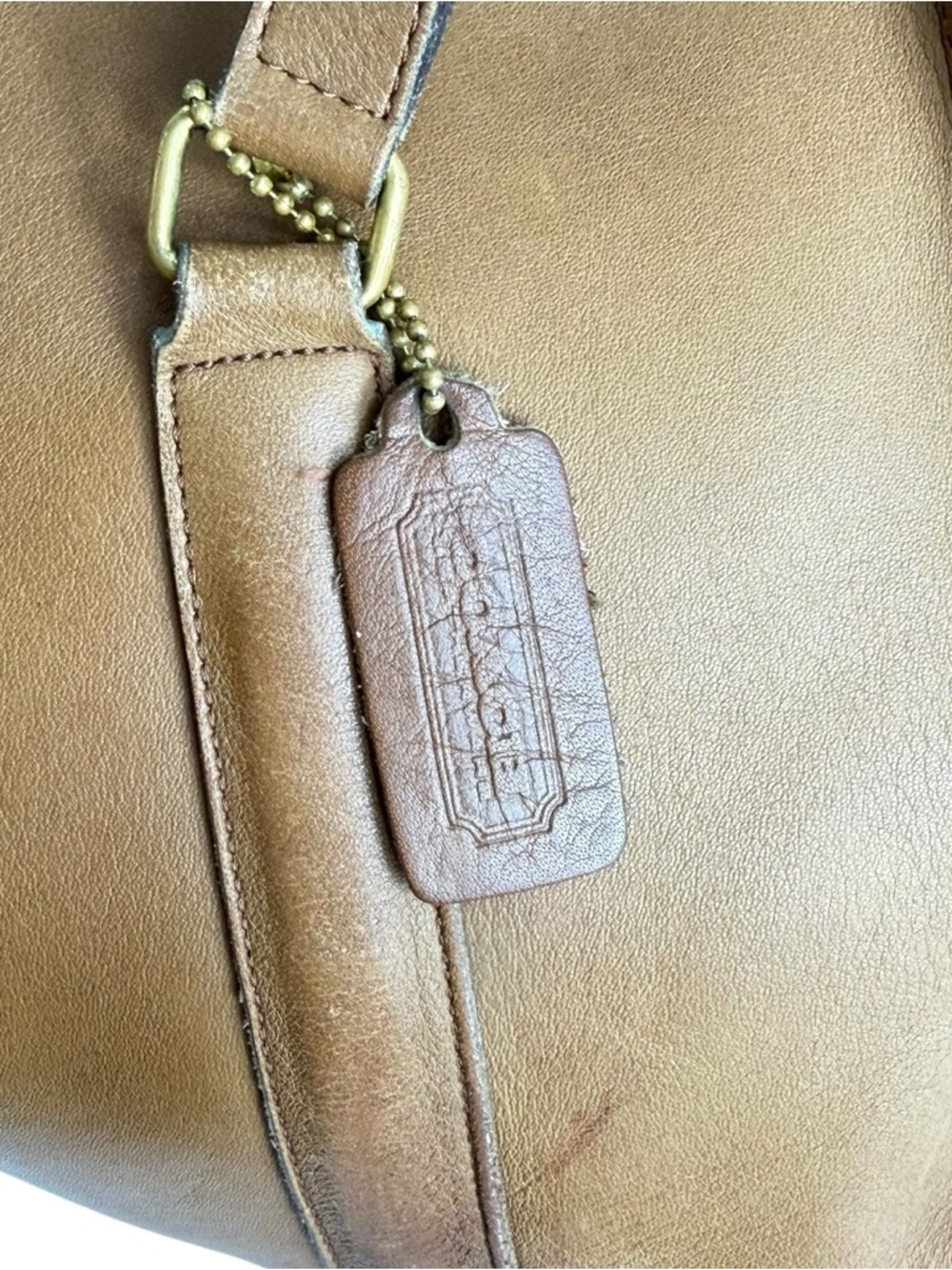 COACH 5190 British Tan Leather Envelope Portfolio Made in New York City USA - Picture 13 of 17